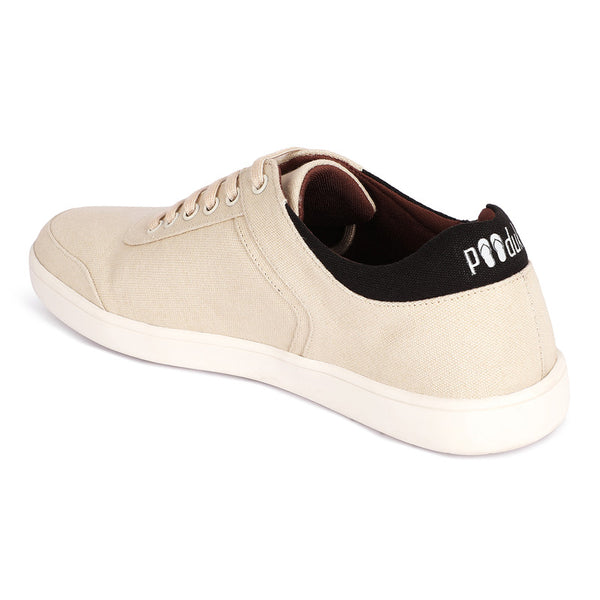 Paaduks Canvas Sneakers for Men | Beige