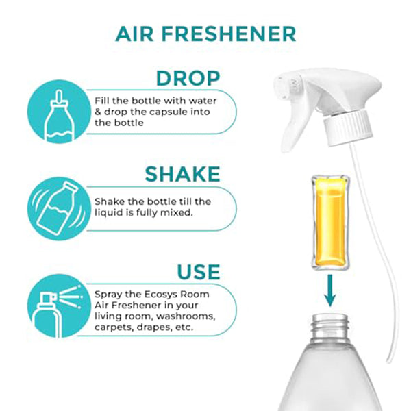 Room Freshener Spray Capsules | Sea Myst Fragrance | 3 Sachets