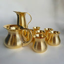 Brass Glass | Matki Shape | Gold | Single piece | 250 ml.