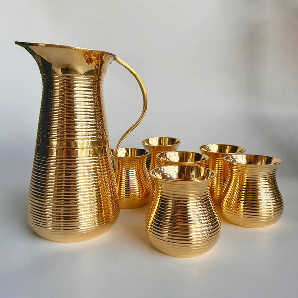 Brass Jug | Gold | 8 inches