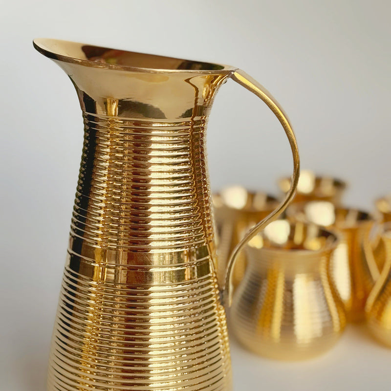 Brass Jug | Gold | 8 inches