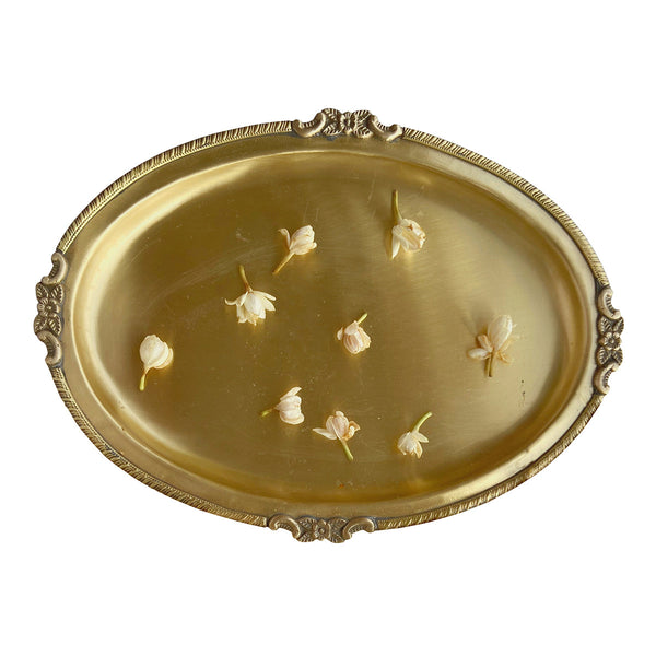 Brass Serving Tray | Gold | 10 inches