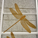 Iron Wall Accents | Dragon Fly Design | Gold