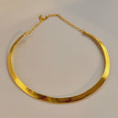 Brass Choker | Minimalistic | Gold Tone