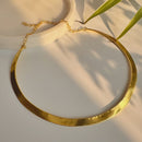 Brass Choker | Minimalistic | Gold Tone