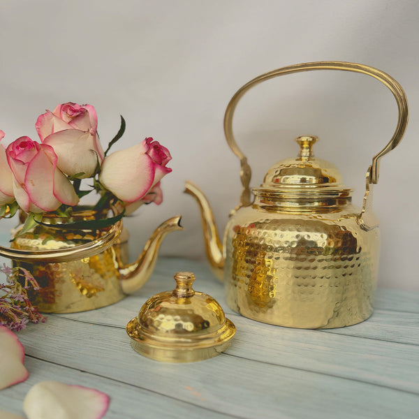 Brass Tea Kettle | Gold | 1 L