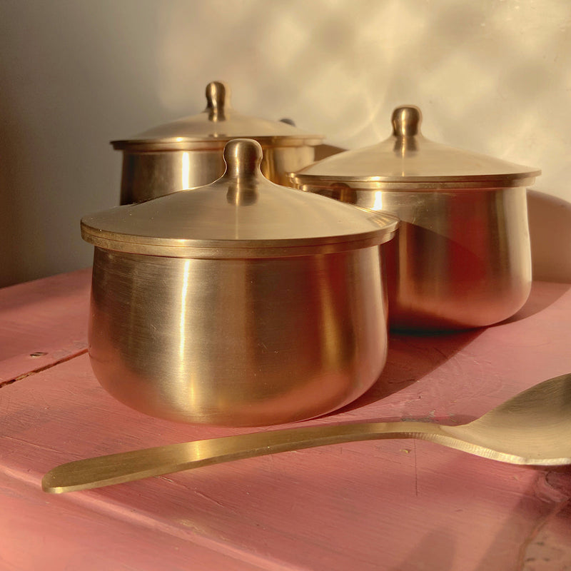 Festive Gifts | Bronze Serving Bowls with Ladle | Set of 6