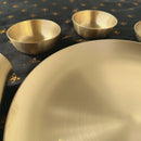 Bronze Thali Set | Kansa Gold | 6 Pcs