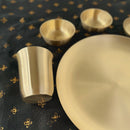 Bronze Thali Set | Kansa Gold | 6 Pcs