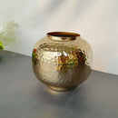 Metal Vase | Hammered | Gold | 24 inches