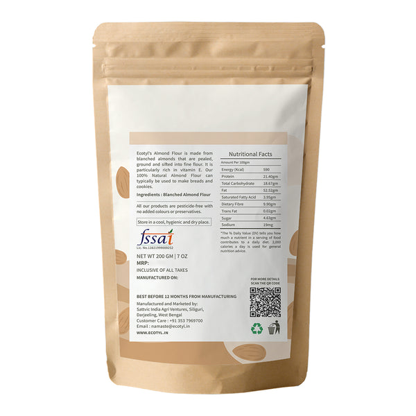 Almond Flour (Blanched) | Gluten Free | Keto Friendly | 200 g