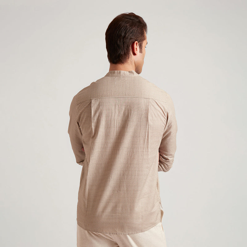 Semi Formal Shirt for Men | Organic Cotton | Full Sleeves | White