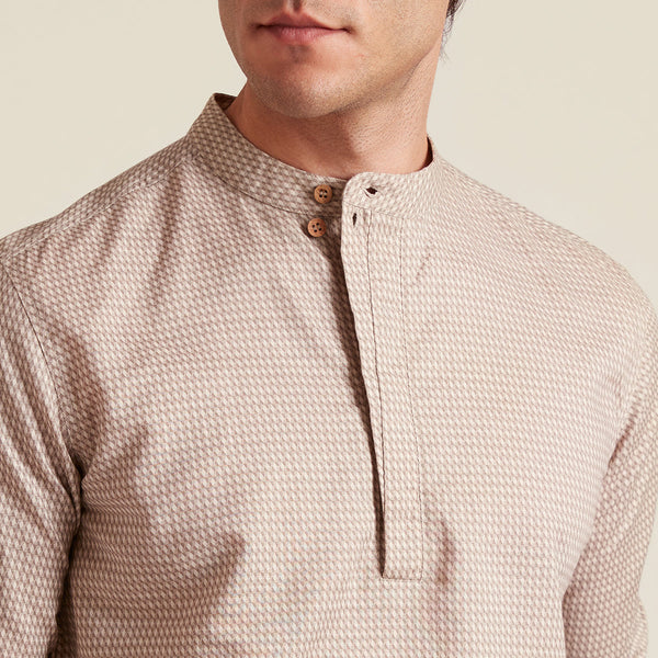 Semi Formal Shirt for Men | Organic Cotton | Full Sleeves | White