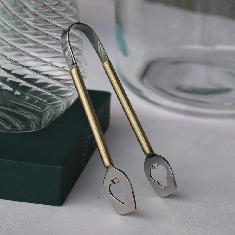 Stainless Steel Tong | Gold & Silver | 12 cm