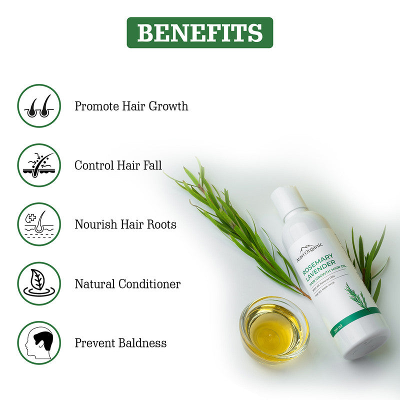 Rosemary Lavender Hair Oil | Promote Hair Growth | Reduce Inflammation | 200 ml
