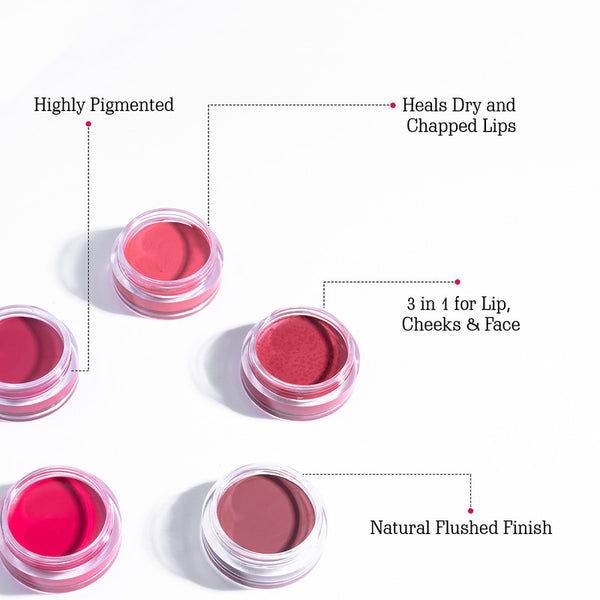 Lip & Cheek Tint | Creamy Matte Finish | Beet Pink | 8 g