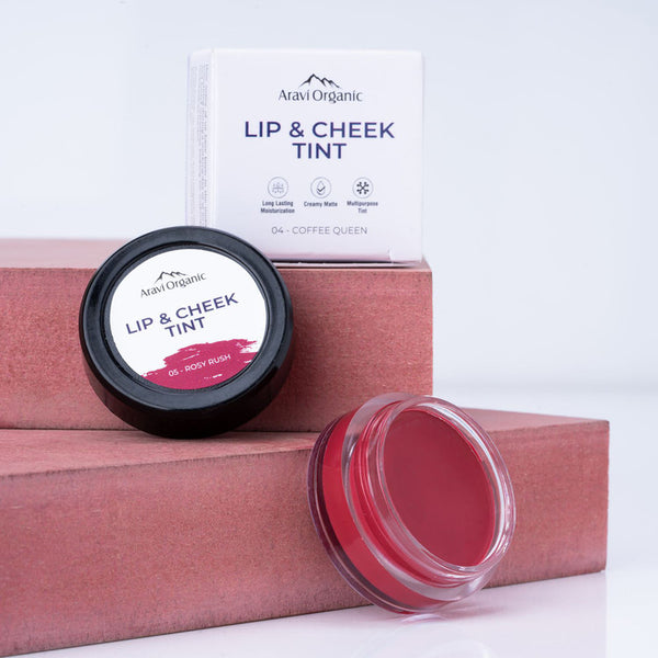Lip & Cheek Tint | Creamy Matte Finish | Rosy Rush | 8 g