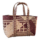 Natural Grass Tote Bag | Water Reed | Beige & Brown