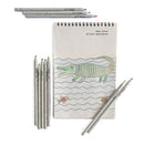 Colour Drawing Book with Colour Pencil Set | Recycled Paper | Set of 11