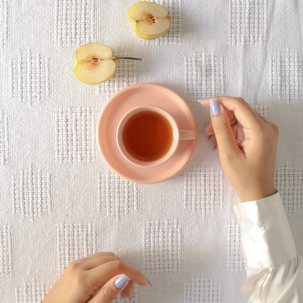 Ceramic Cup and Saucer Set | Baby Pink | 100 ml