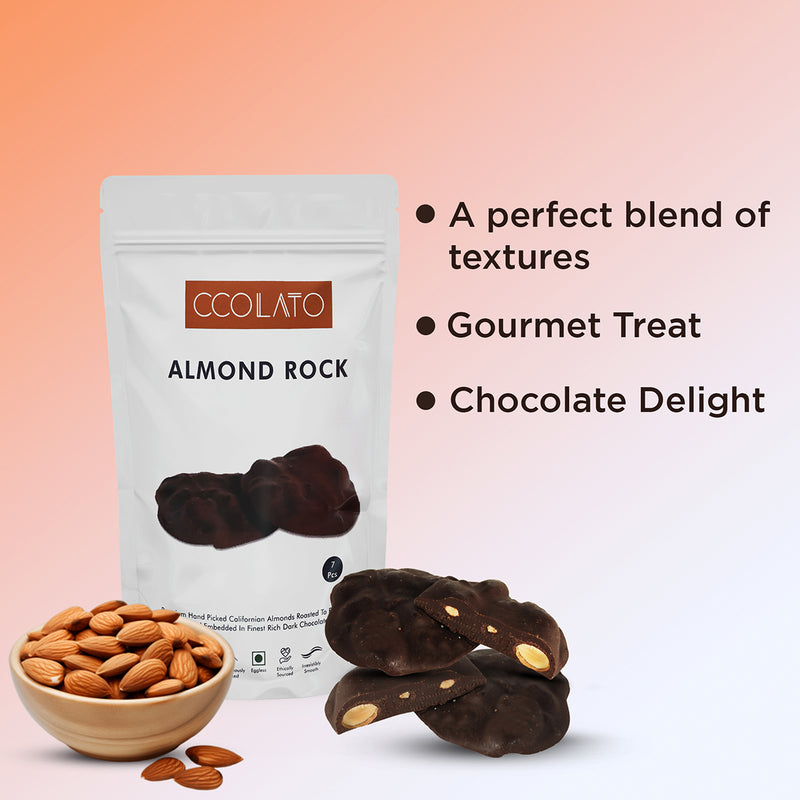 Almond Rock | Dark Chocolate | 7 Pcs | 105 g