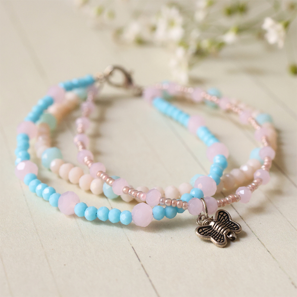 Butterfly Multilayered Bracelet for Women | Recyclable Glass