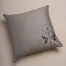 Silk Cushion | Tribal Tales | Grey | 46 x 46 cm