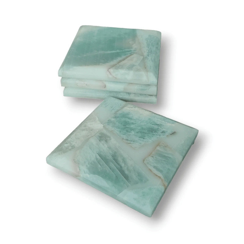 Amazonite Coaster | Green | Set of 4