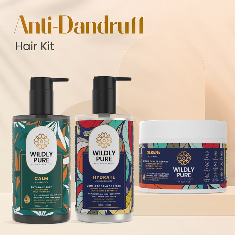 Anti- Dandruff Kit | Shampoo | Conditioner | Hair Mask | Set of 3