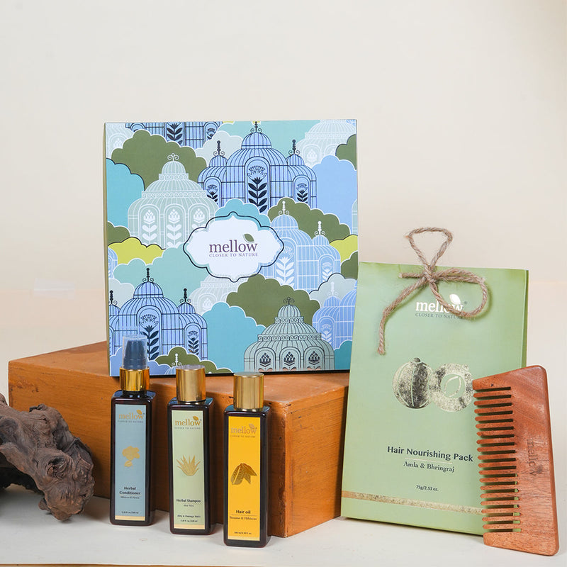 Festive Gift Hampers | Hair Pack | Sesame Hair Oil | Herbal Shampoo | Set of 5