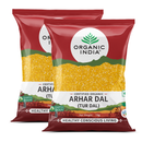 Organic India | Arhar Dal | Tur Dal | 1 Kg | Pack of 2