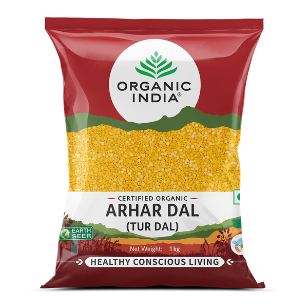 Organic India | Arhar Dal | Tur Dal | 1 Kg | Pack of 2