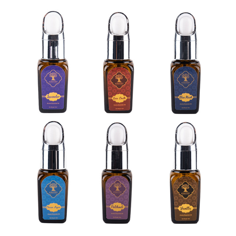 Aroma Essential Oil Combo | Perfect for Aromatherapy | 10 ml | Pack of 6