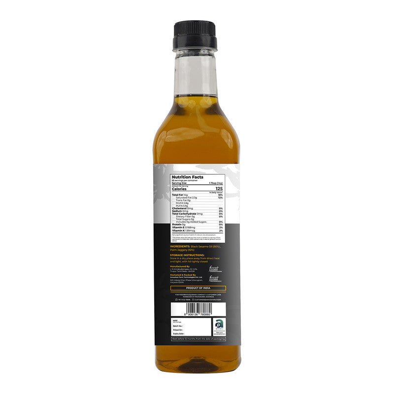 Black Sesame Oil | Wood Pressed | Natural | 1 L