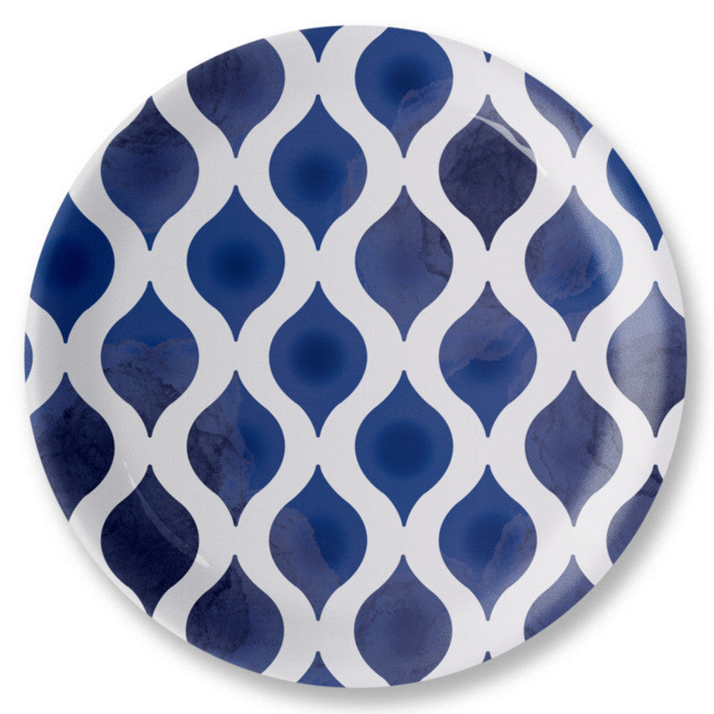 Ceramic Wall Plate | Indigo Dreamscape | Blue & White | 10 inches