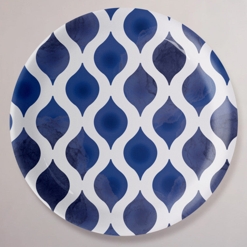 Ceramic Wall Plate | Indigo Dreamscape | Blue & White | 10 inches