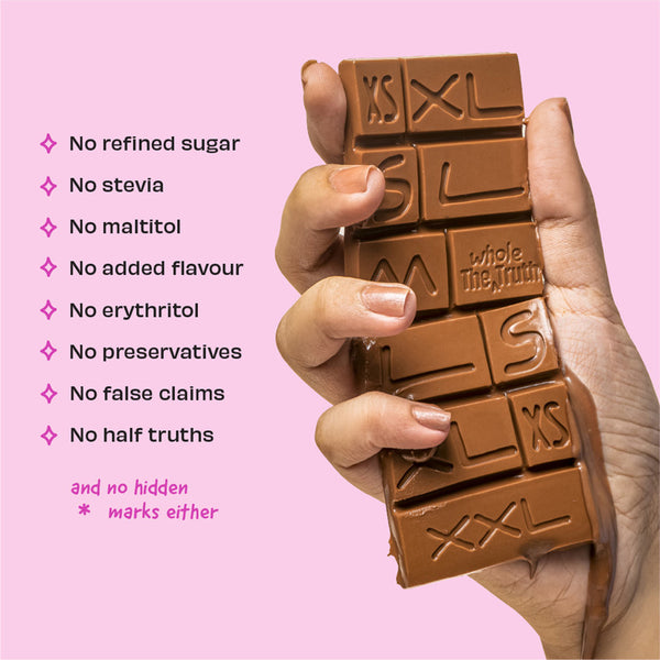 Hazelnut Chocolate | Creamy & Nutty | No added Sugar | Sweetened with dates | Bars 50 g x Pack of 6