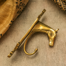 Brass Horse Hook | Golden.