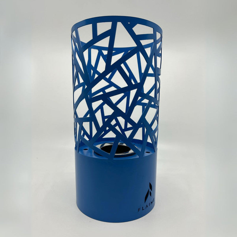 Asta Tabletop Fire Pit | Indoor & Outdoor | Mild Steel | Fireplace Clean Burning Real Flame | Blue