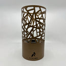 Asta Tabletop Fire Pit | Indoor & Outdoor | Mild Steel | Fireplace Clean Burning Real Flame | Gold