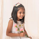 Cotton Hair Accessories for Girls | Hairband & Clips | Heart Design | Multicolour