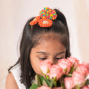 Cotton Hair Accessories for Girls | Hairband & Clips | Floral-Design | Multicolour