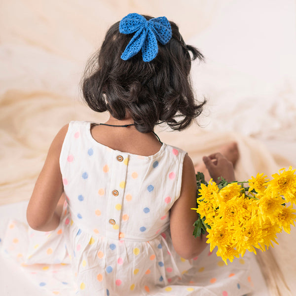 Cotton Hair Accessories for Girls | Bow & Scrunchies | Multicolour