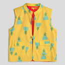 Cotton Nehru Jacket for Boys | Embroidered | Multicolour.