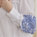 Organic Cotton Top for Women | Embroidered | White