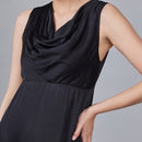 Black Shift Dress for Women | Bemberg Crepe