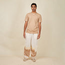 Cotton T-Shirt for Men | Half Sleeves | Beige