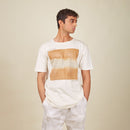 Half Sleeves T-Shirt for Men | Cotton Knit | Geometric Pattern