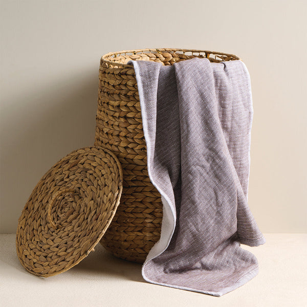 Bamboo Cotton Towel Set | Terry Cloth | Light Peat Grey | Set of 4