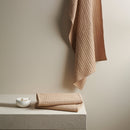 Cotton Towel Set | Waffle Design | Sand Beige | Set of 4